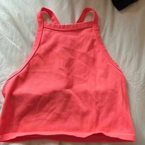 pink crop top